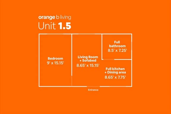 1.5• Generator • 2nd Floor • Parking • 1BR • 396sf